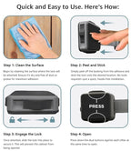 Cabinet Locks Baby Proofing (6-Pack Black) - Child Proof Cabinet Locks, No Drilling, Easy Installation, Adjustable & Reusable, Drawer Locks Baby Proofing