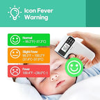 Medical Grade Infrared Non-Contact Forehead Thermometer, Digital Infrared Thermometer for Adults and Kids, Touchless Baby Thermometer, LCD Display and Memory Function (Gold)