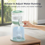 Momcozy Dual Lights Water Warmer for Night Feedings, Instant Bottle Warmer for Making Formula, 57 Oz Larger Capicity, Formula Dispenser with 6 Temp Options, Breastfeeding Essentials