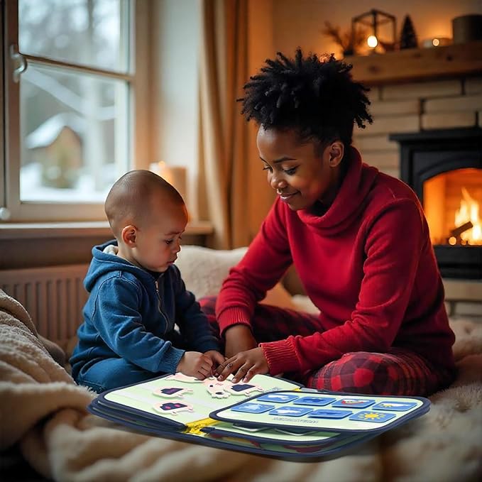 STEAM Learning Busy Board, Educational Activity Center for Kids