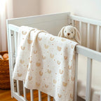 Rainbow Baby Blankets for Girls, Soft Nursery Minky Blankets with Muslin and Dotted Fleece Back 30x40 inches, Receiving Bed Quilt for Newborn, Infants, Toddlers