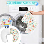 Nursing Pillow, Ergonomic C-Shape Breastfeeding Pillow for Breastfeeding & Bottle Feeding, Standard Size Breathable with Washable Cover, Hypoallergenic (0-18Months)