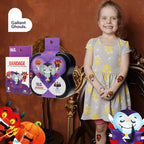 BioSwiss Bandages, Halloween Ghouls Shaped Self Adhesive Bandage, Latex Free Sterile Wound Care, Fun First Aid Kit Supplies for Kids and Adults, 24 Count