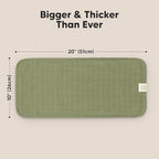 5-Pack Cotton Muslin Burp Cloths Baby Girls, Boys - Soft & Absorbent Spit Up Burp Rags, Large Muslin Towel, Cotton Wash Cloths for Babies, Newborn, Infant, No Shrink, Durable, Neutral (Pine)