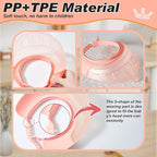 Baby Shower Cap Shield for Kids Visor Hat for Eye and Ear Protection Adjustable for 0-9 Years Old Children Cute Crown Shape Makes Baby Bath More Fun