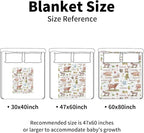 Personalized Baby Blankets for Boys Girls, Custom Name Farm Animals Pattern Baby Blanket, Soft Minky Dot Blanket for Newborns and Toddlers, Ideal for Baby Showers Christmas Brithday Gifts