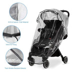 Clear Stroller Rain Cover, Universal Travel Weather Shield Breathable Baby Stroller Rain Cover for Windproof, Waterproof, Protect from Sun Dust Snow