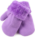PESAAT Baby Girl Mittens Fleece Toddler Boy Mittens Warm Kids Winter Gloves Unisex Cold Weather Baby Gloves