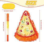 Wernnsai Pizza Piñata - Pizza Decorations For Kids Food Themed Birthday Party Piñata With Blindfold And Bat For Summer Mexican Party Supplies