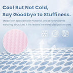 Baby Play Mat for Summer,1.3 Thick Memory Foam Cooling Floor Tummy Time Mat, Soft & Breathable, Non-Slip Rectangular for Toddlers’ Playtime & Rest(Pink,59"x79")