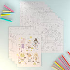 Together with You Sticker + Coloring Book (500+ Valentine's Stickers for Kids & 12 Coloring Pages) Side by Side Activity Book, Fun Road Trip Activity, Cute Craft for Boys & Girls Ages 2-4 4-8, 8-10