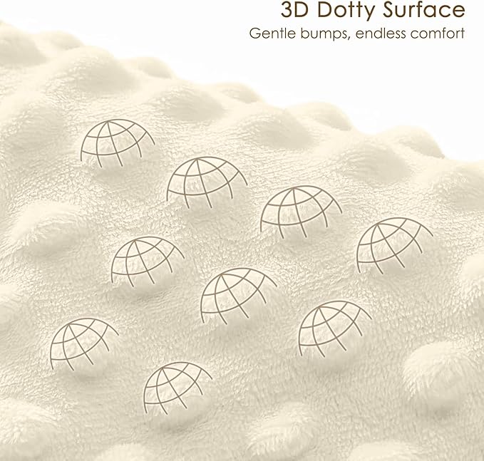 Animal Baby Blankets for Boys Girls, Soft Nursery Minky Blankets with Muslin and Dotted Fleece Back 30x40 inches, Receiving Bed Quilt for Newborn, Infants, Toddlers