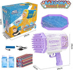 Bubble Gun, 69 Holes Bubble Machine Bubbles Kids Toys for Boys Girls Age 3 4 5 6 7 8 9 10 11 12 Year Old, Summer Outdoor Toy Birthday Wedding Party Halloween Favors