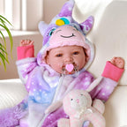 BABESIDE Lightweight Baby Doll Set – 15" Realistic Soft Doll for Girls, Easy to Carry & Hug – Pretend Play & Gift for Toddlers