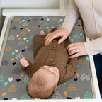 BROLEX Changing Pad Covers for Baby: Boy Girls Ultra Stretchy Soft 2 Pack Heart Pattern