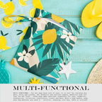 Wet Dry Bag Wet Bag for Swimsuit Travel Beach Pool Stroller Diapers Dirty Yoga Gym Clothes Makeup Bag Waterproof Tropical Palm Leaves Decor Jungle Palm Leaf Favors