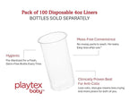 Playtex Baby Nurser Pre-Sterilized Disposable Drop-Ins Baby Bottle Liners, 4 Oz (100 Count), Anti-Colic, Gas Reduction, Easy to Clean, Closer to Breastfeeding, Perfect for Travel and On The Go