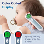 Alcedo Forehead and Ear Thermometer for Adults, Kids, and Baby | Digital Infrared Thermometer for Fever | Touchless, Instant Read, Medical Grade | Pouch and Batteries Included