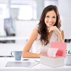 NOVWANG Wipes Dispenser, Baby Wipe Holder, Keeps Wipes Fresh, Refillable Wipe Container Baby Wipes Case for Bathroom Wipes Pouch Case, Pink