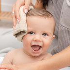 Comfy Cubs Muslin Baby Washcloths 6 Pack - Soft 6-Layer Cotton Wash Cloths for Sensitive Skin - 10"x10" Large, Gentle, Absorbent Infant Essentials for Newborn and Toddlers - Sand