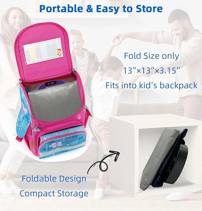 SUNLIN Light Up Dance Mat for Boys Girls Ages 3 4 5 6 7 8, Fun Toy Gift w/ 9 Light Up Keys & Bluetooth, Interactive Music Pad w/ 4 Game Modes & Adjustable Volume, Birthday Gift for Kids 3-12