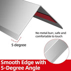 Stainless Steel Corner Guards 10 PCS Wall Corner Protector, 1 x 1 x 48 Inch Metal Corner Protectors for Walls, Silver