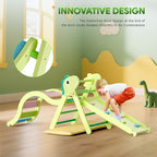 Pikler Triangle Set with Cushion 9 in 1, Climbing Toys for Toddlers Inside, Foldable Wooden Climbing Toys Indoor Jungle Gym Montessori Climbing Set for Toddler 1-3 in Home and Daycare