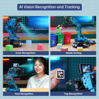 Robotic Arm Kit 6DOF Programming Robot Arm with 6 Servos, Handle, Mechanical Claw, etc, PC Software APP Control with Tutorial for Arduino STEM Education & Engineering Science Kits, LeArm Open Source