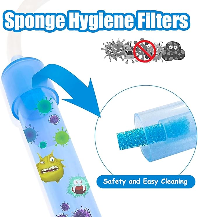 100-Pack of Premium Nasal Aspirator Hygiene Sponges, Replacement for Nosefrida Nasal Aspirator Filters, BPA, Phthalate & Latex-Free (100 Count +Tweezer)