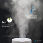 ASAKUKI 300ML Essential Oil Diffuser, Quiet 5-in-1 Premium Humidifier, Home Fragrance Aroma Diffuser with 7 LED Color Changing Light and Auto-Off Switch -Light Brown