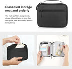 RFID Passport Wallet for Women/Men,Tote Passport Holder for Travel Family,Portable Travel Premium Wallets,Waterproof Passport Holders Bag,Travel Document Organizer Credit Cards Case(Black-Large)