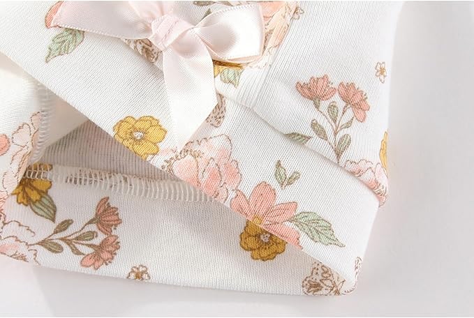 Cute Baby Girl Hats Mittens Set 10-Pack New Born Boy Caps Gloves Suit 0-6 Months Infant Accessories