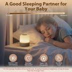 Portable Baby Night Light,3 Colours Egg Light for Nursery,Rechargeable Night Light for Kids,Small Cordless Table&Bedside Lamp,Eye Caring Dimmable LED Touch Lamp for Toddler,Girl,Boy,Nursing
