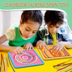 Sensory Activity Board Toys for Kids: 2Pack Double-Sided Sensory Fidget Toys for Stress Anxiety & Calming with Travel Bag | Travel Airplane Essentials Toys for Toddler Boys & Girls Ages 3 4 5 6 7 8