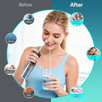 Electric Nasal Irrigation System Nasal Rinse and Wash, Cordless Foldable Neti Pot Sinus Rinse Decongestant Relief System IPX7 Waterproof with 60 Saline Packets, Snoring Remedy (Black)