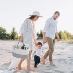 Kiddycare Woven Diaper Caddy Basket with Handle Lid, Diaper Caddy Basket with Dividers for Baby Boy/Girl Nursery, Baby Gift, Gray, Large