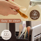 Moonkie Silicone Baby Spoons Set of 4, Two Sizes Feeding Spoon for First Stage 4+ Months, Baby Utensils, Toddler Led Weaning Spoons, Bendable, Chewproof & Boil-proof(Without Case)