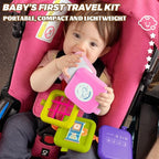 weirtoya Busy Board for 1 Year Old, Toddler Travel Toys for Toddler 1-3 Montessori Toys for 1 Year Old Travel Activities Cube Gifts for Baby Boy Girl My First Montessori Busy Board