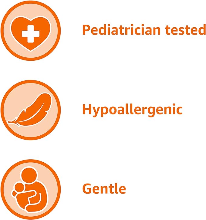 Amazon Basics Tear-Free Baby Hair and Body Wash, 27.1 Fluid Ounce, Lightly Scented, 2-Pack (Previously Solimo)