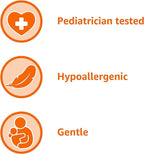 Amazon Basics Tear-Free Baby Hair and Body Wash, 27.1 Fluid Ounce, Lightly Scented, 2-Pack (Previously Solimo)