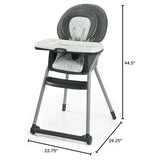 Graco® Table2Table LX 6-in-1 Highchair, Arrows with Infant Head Support & One-Hand Removable Tray