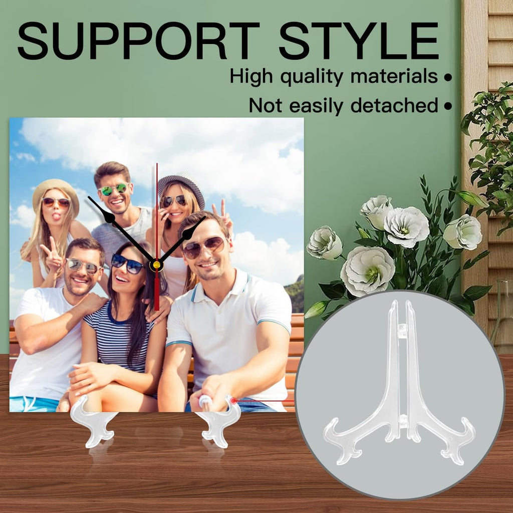 Custom Clocks for Walls Personalized Clocks with Photo Text Logo Customize Gifts for Kitchen Bathroom Home Creative