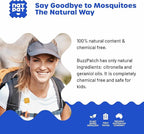 NATPAT BuzzPatch Mosquito Patches for Adults - Plant-Based Mosquito Patches, Non Toxic - The Original All Natural Citronella Essential Oil Insect Patch(40 Pack)