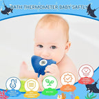 b&h Silicone Baby Bath Thermometer - Safety Digital Infant Bathtub Temperature Thermometer, Color-Coded Display, Quick-Read, Detachable Silicone Jacket, Dishwasher Safe, Temperature Toy