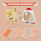 Walking Cat Toy for Kids with Backpack,Electronic Pet Puppy W/Walking&Barking,Interactive Plush Stuffed Toys,Puppy Pet Care Gifts for Girls Boys Toddlers 3 4 5 Year Old Boys