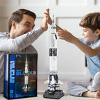 APENGBAOL Saturn V Space Rocket and Vehicles Building Blocks Set,613 Precision Space Shuttle Building Block Toys for Kids .Gifts for Adults