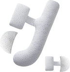 Pregnancy Pillow for Sleeping, SEEDNUR Maternity Pillow Support for Back, Legs, Belly, HIPS, Pregnancy Body Pillow with Detachable & Adjustable Cover, Pregnancy Pillow for Women Relieve Fatigue & Pain