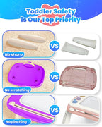 Doodle Board for Toddler Toys Age 1-2, Magnetic Writing Board, Preschool Learning and Educational Toys for 1 2 3 Years Old Girl Boy Gift for Birthday -Purple