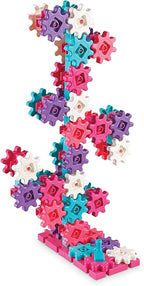 Learning Resources Gears! Gears! Gears! Deluxe Building Set Pink - 100 Pieces, Ages 3+ STEM Toys, Gears for Kids, Preschool Building Sets