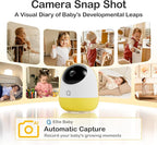 Ellie Pro Baby Monitor with Camera and Audio,5'' IPS 2K UHD Resolution,6000mAh Battery, Remote Pan-Tilt-5X Zoom, 2-Way Talk,No WiFi, Night Vision, Virtual Fence 24hr Play Back and 1000ft Range